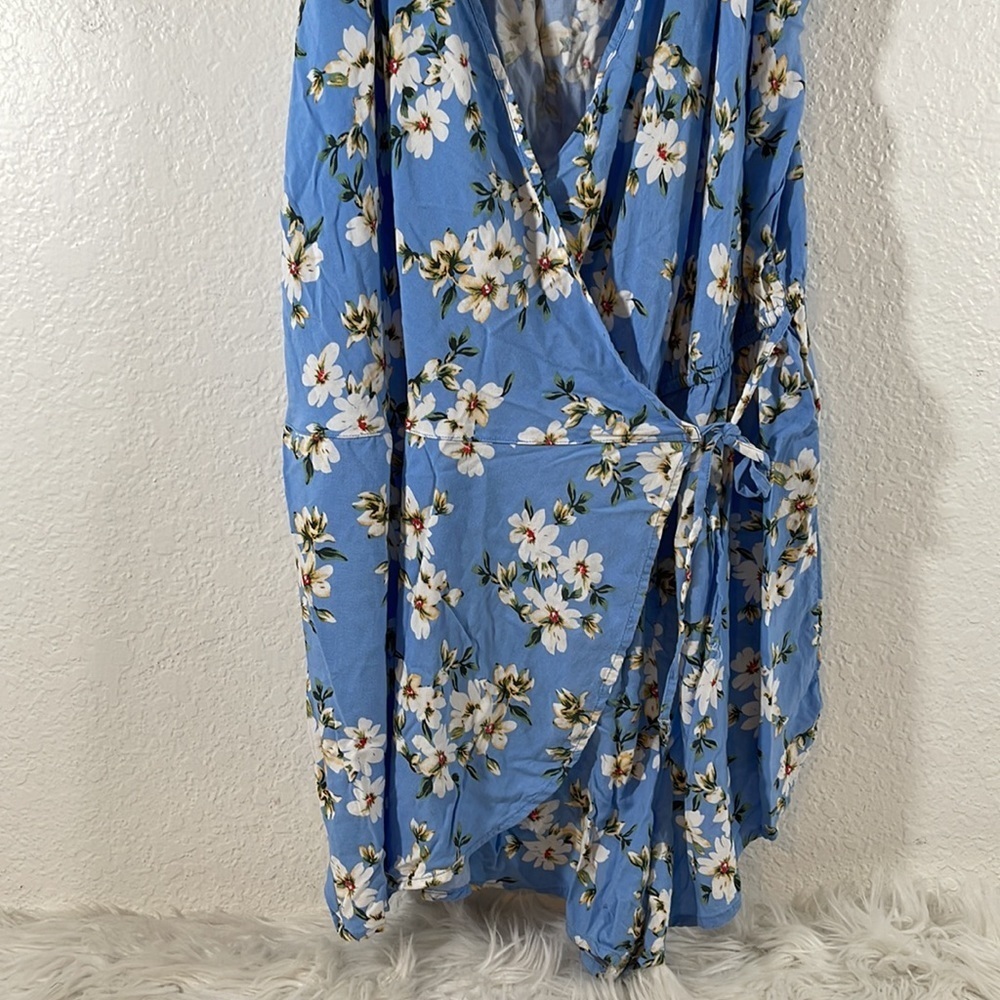 Arizona Jean Co Women’s Romper Sweetheart Neck Sleeveless Blue Floral Flowy XL - Picture 3 of 6
